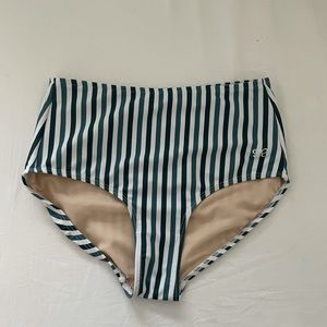NWOT Albion Fit Darling Stripe High-Waisted Bottom